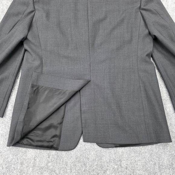 Brooks Brothers Blazer Mens 44R Gray 346 Stretch Wool Two Button Notch Lapel - Picture 12 of 16